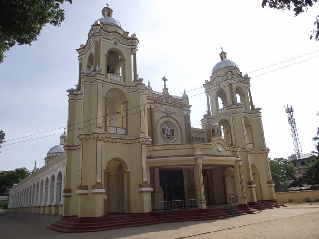 Churches in beach side in Jaffna