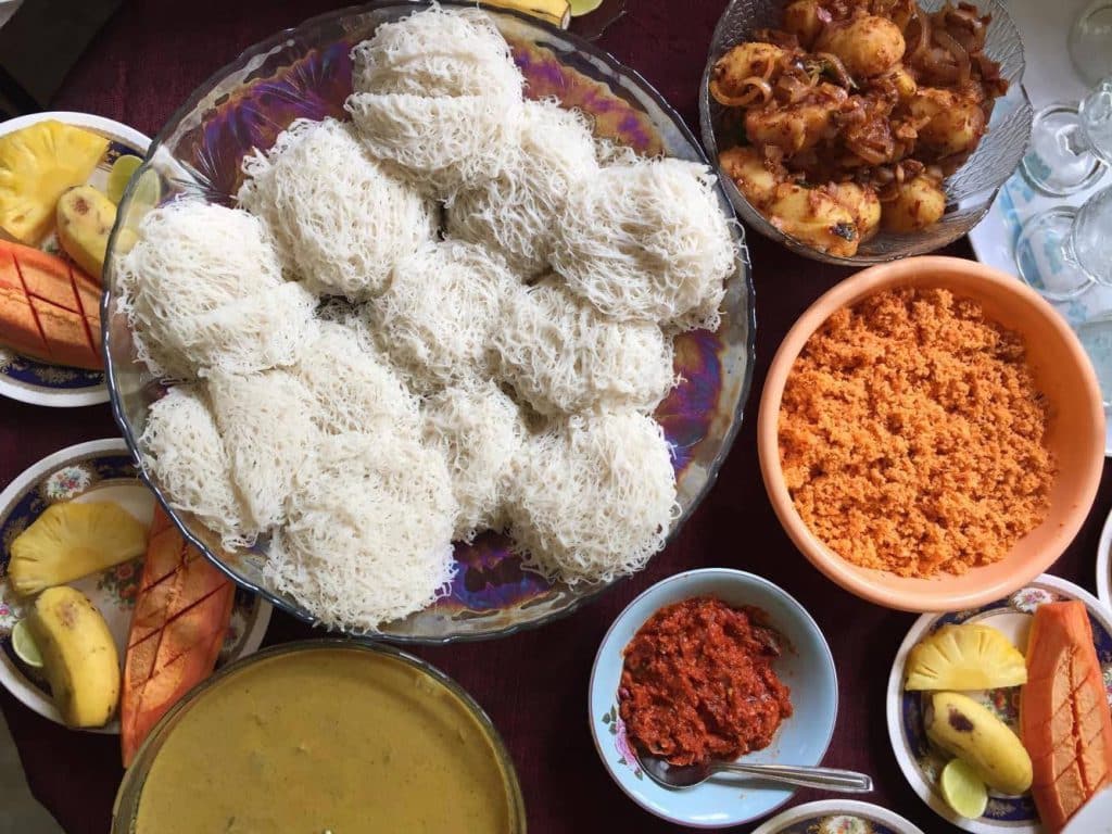 String hoppers, Sri Lanka