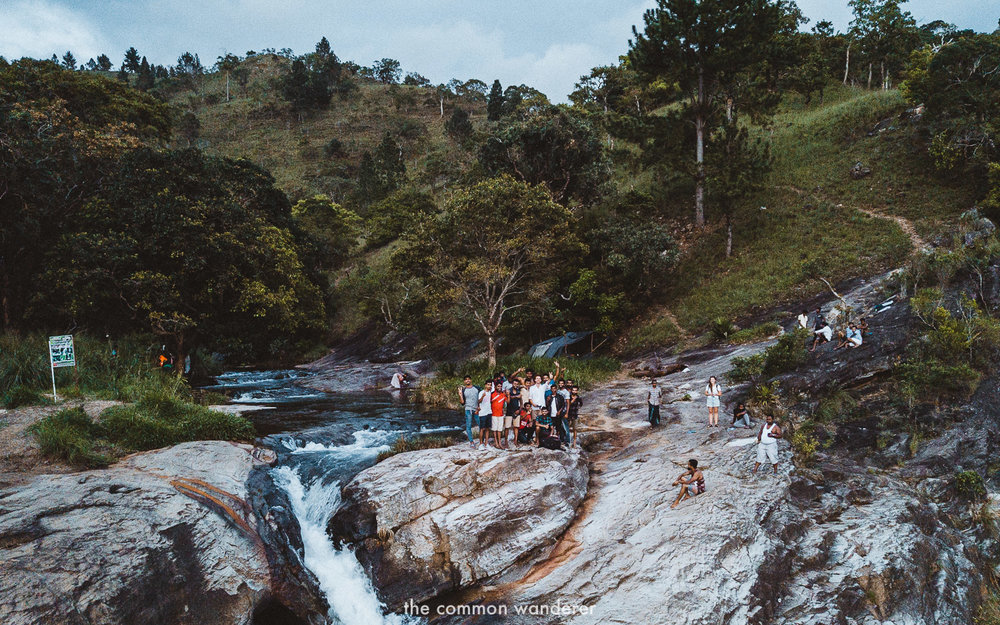 Camping in upper Diyaluma Falls
